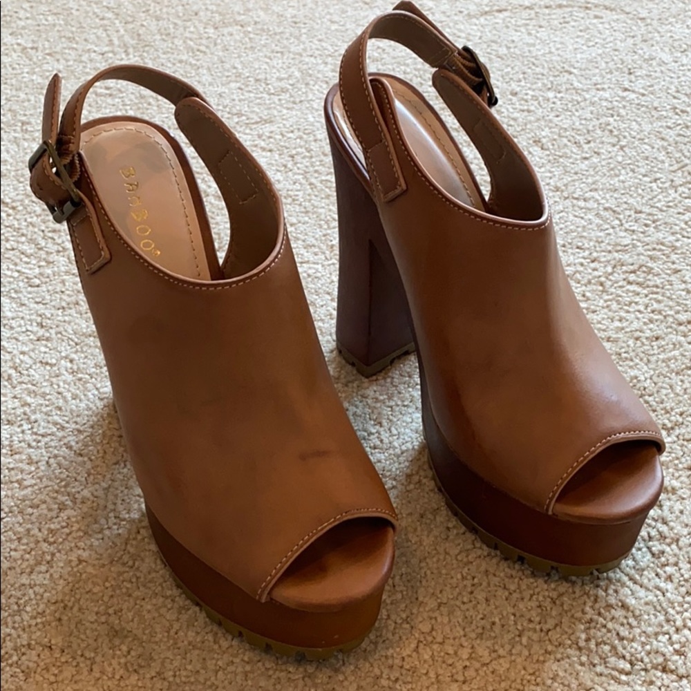 Brown Wedge Style Heels